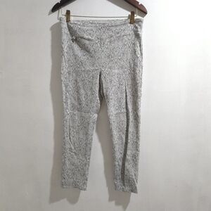 Jules & Leopold | Gray Patterned Pants With Green Undertones